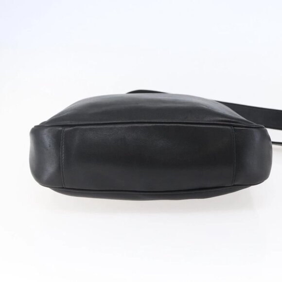 GUCCI Bamboo Shoulder Bag Leather 2way Black - Picture 6 of 14